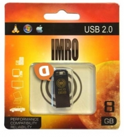 Pen Drive IMRO 8GB Usb 2.0 Azul em Blister