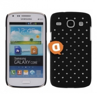 Capa Protetora Diamond Samsung i8260 Galaxy Core Preta com Brilhantes
