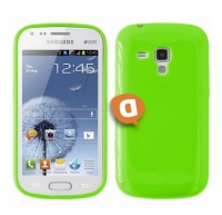 Capa em Silicone Samsung S7560 Trend, S7562 Galaxy S DUOS Verde Opaca