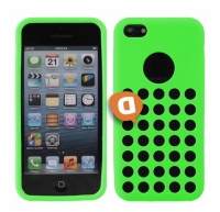 Capa em Silicone Gel Perfurado Iphone 5C Verde