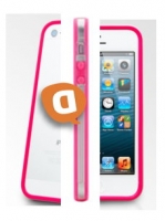 Bumper Iphone 5, Iphone 5S Rosa/Cristal