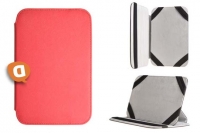 Capa Protetora Flip Book para Tablet 7  com Elástico Vermelha