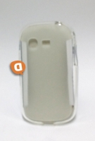 Capa em Silicone  Soft  Samsung Rex 70 S3802 Branca Transparente
