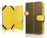 Capa Protetora Flip Book para Tablet 7  Universal Amarela