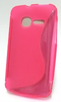 Capa Silicone  S-CASE  Vodafone Smart Mini OT-4010 Rosa Transparente