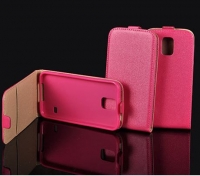 Capa  Flip Pocket Slim Vertical  Nokia Lumia 520 Rosa