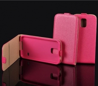 Capa  Flip Pocket Slim Vertical  Nokia X Rosa