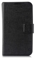 Capa Protetora Flip Book Universal Smatphone 4.0  Preta em Blister Fuzzion