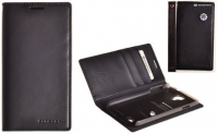 Capa Protetora  Flip Book  Samsung N9005 Galaxy Note 3 com porta cartões Preto em Blister
