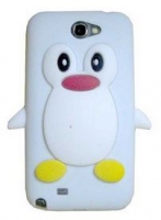 Capa Silicone 3D Nokia Lumia 520 (Pinguim) Branco