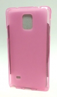 Capa em Silicone  Soft  Samsung Galaxy Note 4 (Samsung N910) Rosa Transparente