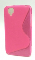 Capa em Silicone  S-CASE  Wiko Goa Rosa Transparente