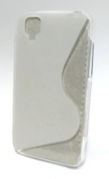 Capa em Silicone  S-CASE  Wiko Goa Branco Transparente