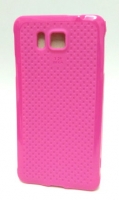 Capa em Silicone  Squares  Samsung Galaxy Alpha Rosa Opaca (Samsung G850)