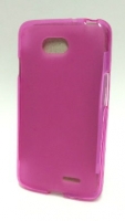 Capa em Silicone  Soft  LG L65 / LG L70 (D285) Rosa Transparente