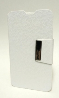 Capa Protetora  Flip Book  Vodafone Smart 4 Mini (V785) Branca em Bulk