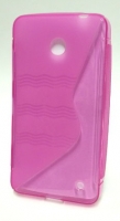 Capa Silicone  S-CASE  Nokia Lumia 630, Lumia 635 Rosa Transparente