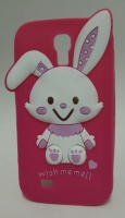 Capa Silicone  Coelho 3D Wish Me  Samsung Galaxy S4 (Samsung i9505, i9500) Rosa