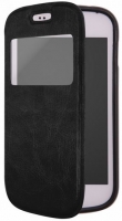 Capa Protetora  Flip Book Window  Samsung S7560 Trend, S7562 Galaxy S DUOS, S7580, S7582 Preta