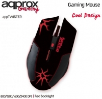 Rato Optico Gaming appTwister 6B/2400 DPI Approx Red Backlight