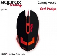 Rato Optico Gaming appFire 6B/2400 DPI Approx Multiple Color Leds