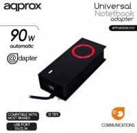 Carregador Portatil Universal APPROX 15V a 20V DC, 90W Automatico com 13 pontas