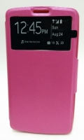 Capa Protetora  Flip Book com Janela  LG G3 (LG D855) Rosa em Bulk