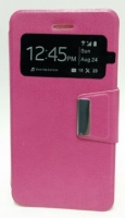 Capa  Flip Book com Janela  Microsoft Lumia 535 Rosa