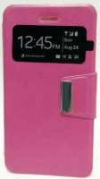 Capa  Flip Book com Janela  Wiko Ridge 4G Rosa em Bulk