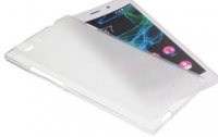 Capa em Silicone  Soft  Wiko Ridge Fab 4G Branca Transparente