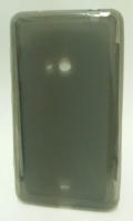 Capa em Silicone  Soft  Nokia Lumia 625 Preta Transparente