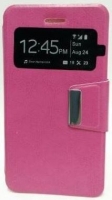Capa  Flip Book com Janela  Huawei G750 Ascend Rosa em Bulk