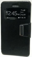 Capa Protetora  Flip Book com Janela  Alcatel Idol 3 (5.5 ) Preta em Bulk