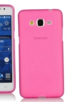 Capa em Silicone  SLIM  Samsung Galaxy Grand Prime (Samsung G530) Rosa Transparente