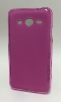 Capa em Silicone  Soft  Samsung Galaxy Core 2 (Samsung G355) Rosa Transparente