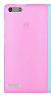 Capa em Silicone  Soft  Huawei G6 Ascend Rosa Transparente