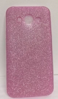 Capa Silicone  Com Brilhantes  Samsung Galaxy Ace 4 (Samsung G313) Samsung Trend 2 Lite (Samsung G318) Rosa