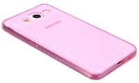 Capa em Silicone  SLIM  Samsung Galaxy A8 (Samsung A8) Rosa Transparente
