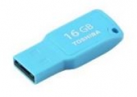 Pen Toshiba Mini 16GB Usb 2.0 U202 Transmemory Azul em Blister