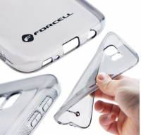 Capa Silicone  Forcell  Iphone 5S, Iphone 5, Iphone SE Preto Transparente em Blister