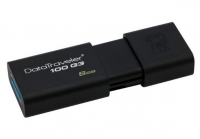 Pen Kingston 8GB Usb 3.0 Datatraveler 100 G3 DT100G3 Preto em Blister