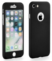 Capa Iphone 7  Full Body  Preto com Pelicula de Vidro Temperado