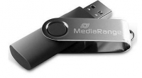 Pen Drive 8GB Usb 2.0 Mediarange Preta em Blister