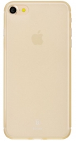 Capa Iphone 7 Plus, Iphone 8 Plus  Baseus  Soft Slim Dourado Transparente em Blister