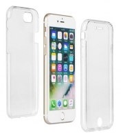 Capa Samsung Galaxy A7 2017 (Samsung A720)  Frente + Traseira  em Silicone Transparente