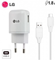 Carregador LG Tipo C 1.8A MCS-H05ER + DC12WL-G Branco Original em Bulk