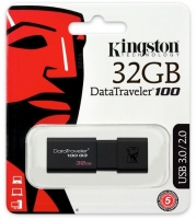 Pen Kingston 32GB Datatraveler 3.0 100 G3 Usb DT100G3 Preto em Blister