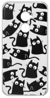 Capa Vodafone Smart N8 Silicone com Gatos Transparente