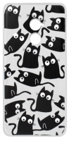 Capa Vodafone Smart V8 Silicone com Gatos Transparente