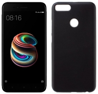 Capa Xiaomi Mi A1, Xiaomi Mi5X  Soft  Silicone Preto Opaco